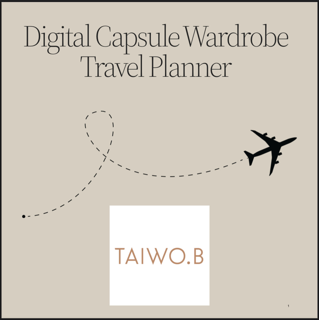 Capsule Wardrobe Travel Outfit Planner