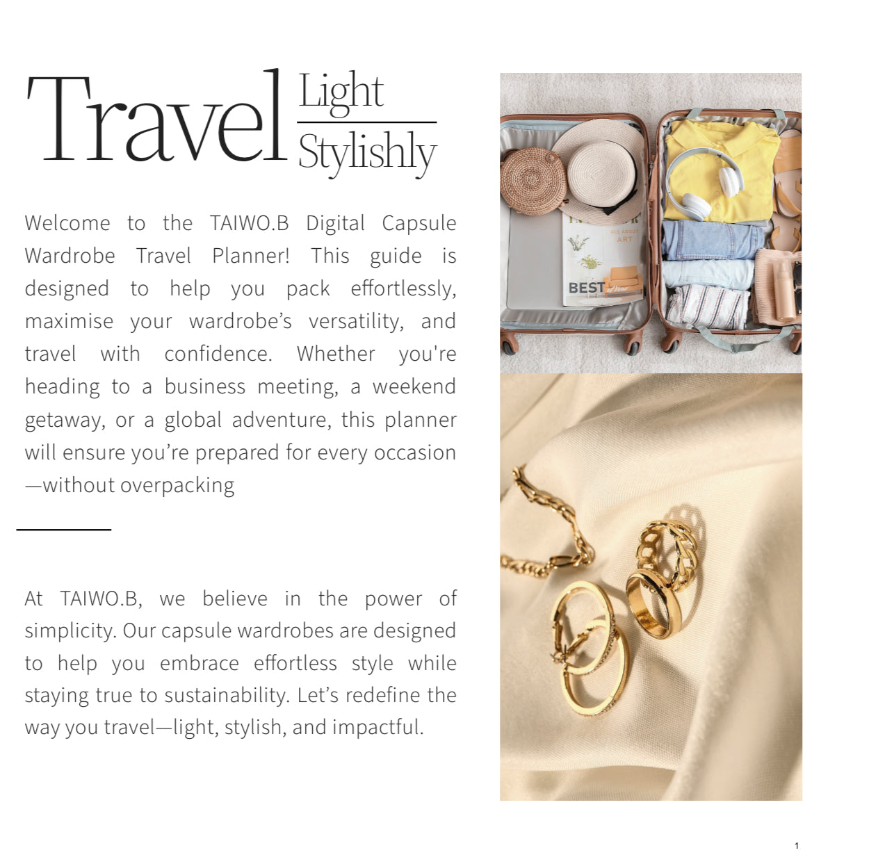 Capsule Wardrobe Travel Outfit Planner